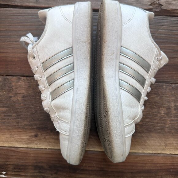 Adidas Neo Cloud foam GRAND COURT SHOES  Cloud White / Platinum Metallic - 8 - Picture 4 of 8